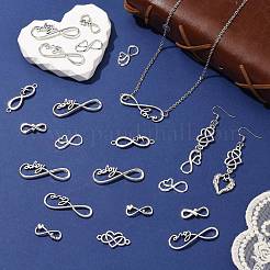 Fascini del connettore della lega di stile tibetano di 80pcs 8 stili&nbsp;FIND-CJ0006-04