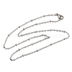 Collane con catene satellitari in acciaio inossidabile 304 da 1.5 mm per donna&nbsp;NJEW-A067-01P