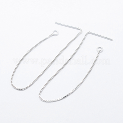 925 plata esterlina fornituras de espárrago&nbsp;STER-I014-01S-B