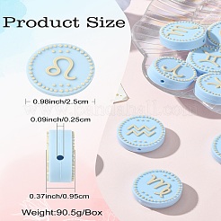 12 pz 12 stili perline focali in silicone alimentare&nbsp;SIL-CJ0002-25