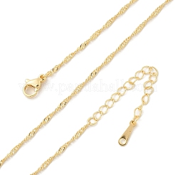 Collane in ottone con catena di Singapore per le donne&nbsp;NJEW-Q020-01G
