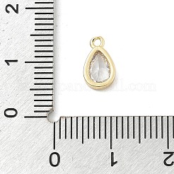 Ciondoli in ottone zirconi chiari micro pavé&nbsp;KK-B130-02G-06