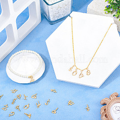 26 pièce 26 styles de breloques en laiton micro pavées en zircone cubique&nbsp;KK-TA0002-92