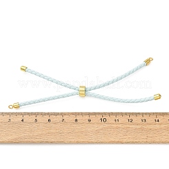 Fabrication de bracelets en cordon de cuir tressé en microfibre ronde ajustable&nbsp;KK-CBAC260-01G-23