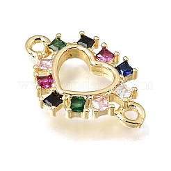 Ciondoli connettore in ottone con pavé di zirconi cubici&nbsp;KK-E802-15