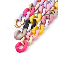 3 brins 3 styles de chaînes torsadées opaques faites à la main&nbsp;AJEW-JB00987