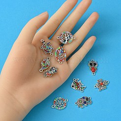 Fascini del connettore della lega di 10pcs 10 stili&nbsp;FIND-YW0004-21