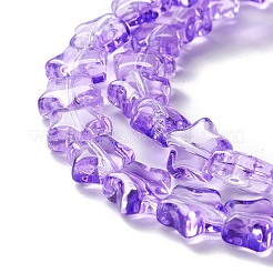 Transparent perles de verre brin&nbsp;GLAA-F112-02G