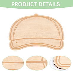 3 Stück 3 Farben MDF-Hutvorlagen&nbsp;DIY-CN0003-35