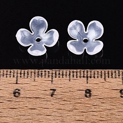 4-petal transparente Acryl Perlenkappen&nbsp;FACR-T001-09B