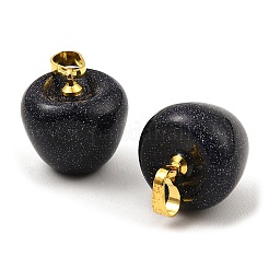 Synthetischer Lehrer-Apfelanhänger aus blauem Goldstein&nbsp;G-Z022-02G-G