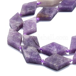 Fili di perline di lepidolite naturale&nbsp;G-K245-E02-02