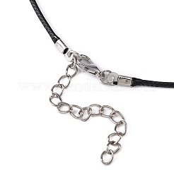 Fabrication de collier en corde de polyester ciré coréen&nbsp;X-NJEW-JN01558-01