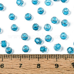 Transparente innenfarbene Glas-Saatperlen&nbsp;SEED-T007-20A-05