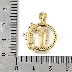Ottone micro spianare pendenti zirconi&nbsp;KK-Q066-33G