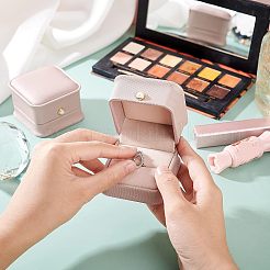 Scatole regalo anello in pelle pu&nbsp;LBOX-NB0001-02B