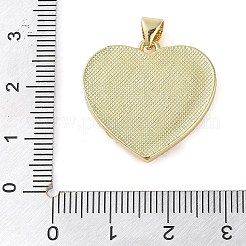 Pendenti in zirconi cubici trasparenti in micro pavè di ottone&nbsp;KK-Q813-13G