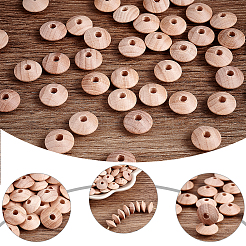 120 pièce de perles en bois de hêtre&nbsp;WOOD-PH0009-46B