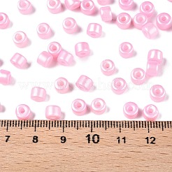 Perlmuttglas-Saatperlen-Perlen mit Backfarbe&nbsp;SEED-T008-03H