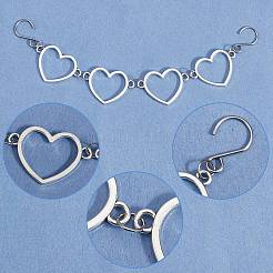 304 Edelstahl Herz Link Schuhe Kette&nbsp;HJEW-SP00017