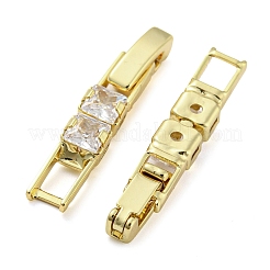 Fermoirs de bracelet de montre en zircone cubique transparente&nbsp;KK-Q804-26G