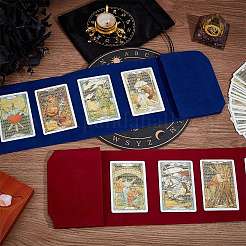 2 Stück rechteckige Aufbewahrungsbeutel aus Samt für Tarotkarten&nbsp;TP-CN0001-16B