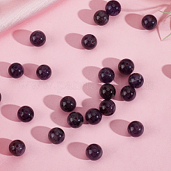 120 Stück natürliche runde Amethystperlen&nbsp;G-PA0001-16B