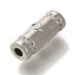 Estante de chapado de metal micro pavimentan abalorios de circonio cúbico&nbsp;KK-U019-10P
