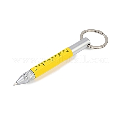 Praktischer 6-in-1 Schlüsselanhänger-Stift aus Aluminium&nbsp;LS-AJEW-R004-01P-02