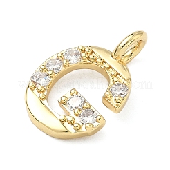 Messing micro pave klare zirkonia anhänger&nbsp;KK-I476-01G-G