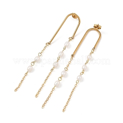 Pendientes de botón de acero inoxidable 304&nbsp;EJEW-JE07391