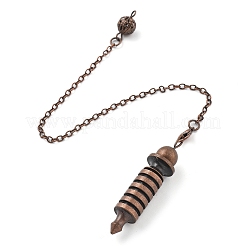 Pendenti a forma di proiettile appuntito grande in ottone per rabdomante&nbsp;KK-H491-09