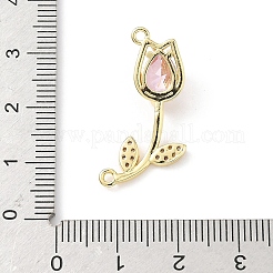 Pendentifs en laiton zircon cubique transparent&nbsp;KK-B141-02G-02