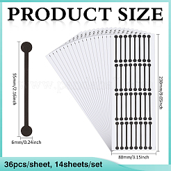 PVC selbstklebende Aufkleber&nbsp;STIC-WH0003-60C