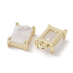 Adornos de latón micropavé de circonia cúbica&nbsp;KK-G491-31G-04