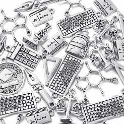 100 pz 10 stili pendenti in lega di stile tibetano&nbsp;TIBEP-CJ0001-92