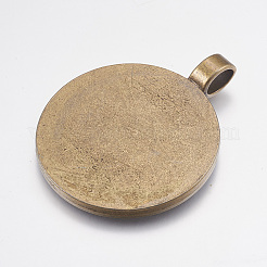 Pendentif de support de cabochon en alliage&nbsp;LS-PALLOY-S602-AB-FF