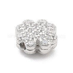 925 Sterling Silber Mikropavé klare Zirkonia Perlen&nbsp;STER-A034-03P