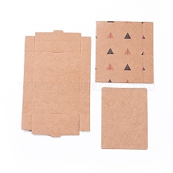 Boîtes de papier kraft et cartes d'affichage de bijoux de collier&nbsp;LS-CON-L016-B02