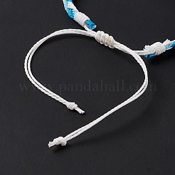3 stücke 3 stil natürliche muschel & glas geflochtene perlen armbänder set&nbsp;BJEW-B065-07B