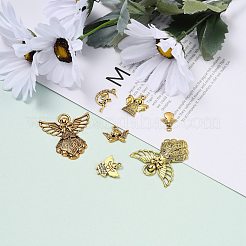 Pendentifs en alliage de style tibétain&nbsp;TIBEP-MSMC020-AG