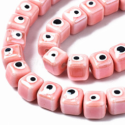 Fili di perline in ceramica di porcellana fatti a mano&nbsp;PORC-T006-01I