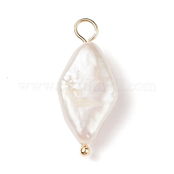 Ciondoli di perle naturali di keshi&nbsp;X-PALLOY-JF01932