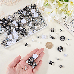 80pcs 10 Arten undurchsichtige Acrylperlen&nbsp;DIY-SC0033-32