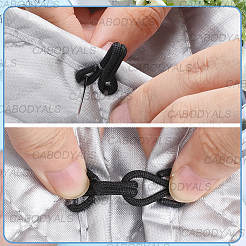 8 borsa 2 ganci e occhielli in ottone per indumenti&nbsp;KK-CY0001-19