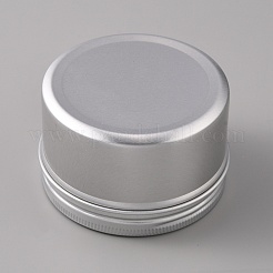 Flache runde Kerzendosen aus Aluminium&nbsp;AJEW-WH0326-03B
