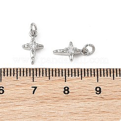 Shegrace Messing-Anhänger mit Mikropavé-Fassung aus klaren Zirkonia&nbsp;XGRQ2O696-453P