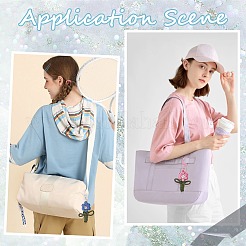 DIY Blume Baumwollschnur Fäden Stricken Anhänger Dekoration Herstellung Kits&nbsp;DIY-SC0027-63B
