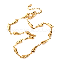 Collares de cadena de eslabones de acero inoxidable 304 para mujer&nbsp;LS-NJEW-G178-01G-01