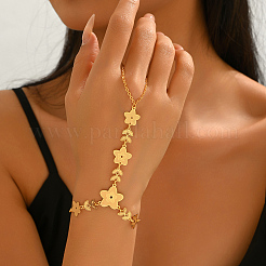 Vintage-Armbänder mit Blumenmotiven aus Messing&nbsp;XK9574-2